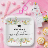 Wildblumen Boho Graduierungspartei Pappteller (Party)