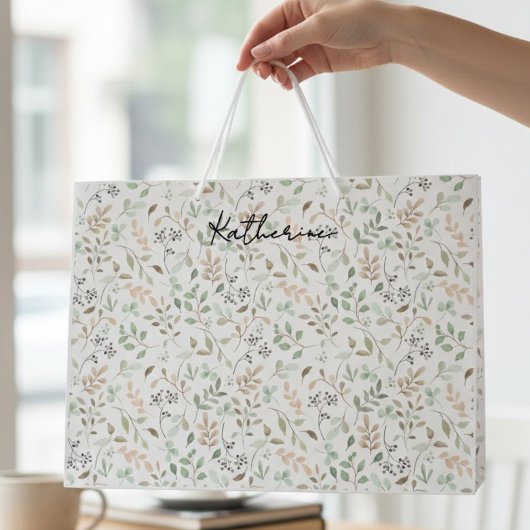 Wildblumen Boho Große Geschenktüte