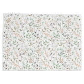 Wildblumen Boho Große Geschenktüte (Rückseite)