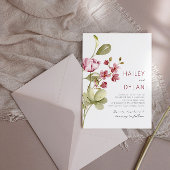 Wildblumen Boho Hochzeit Einladung