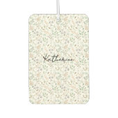 Wildblumen Boho Name Autolufterfrischer (Vorderseite)