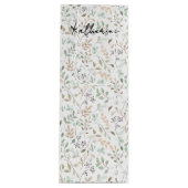 Wildblumen-Boho-Name-Monogramm Geschenktüte Für Weinflaschen (Vorderseite)