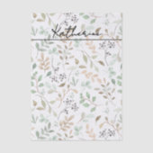 Wildblumen-Boho-Name Seidenpapier (Vorderseite)