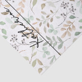 Wildblumen-Boho-Name Seidenpapier (Ausschnitt)