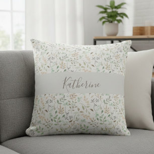 Wildblumen Boho Personalisiert Kissen
