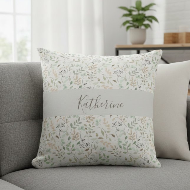 Wildblumen Boho Personalisiert Kissen (Von Creator hochgeladen)