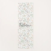 Wildblumen-Boho-Personalized Yogamatte (Vorderseite)