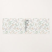 Wildblumen-Boho-Personalized Yogamatte (Vorderseite (Horizontal))