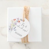 Wildblumen boho Pop es, wenn sie Pop Baby Dusche Geschenkanhänger (Beispiel)