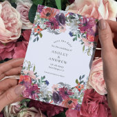 Wildblumen Boho Rustikale Hochzeit im Herbst Save The Date