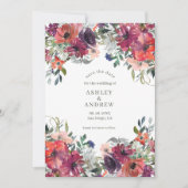 Wildblumen Boho Rustikale Hochzeit im Herbst Save The Date (Vorderseite)