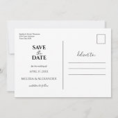 Wildblumen Boho Save The Date (Rückseite)