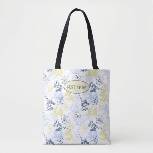 Wildblumen boho stilish tasche (Vorderseite)