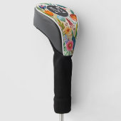 Wildblumen-Boho-Wasserfarben-Golfkopfabdeckung Golf Headcover (angewinkelt)