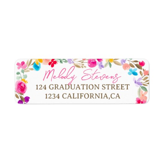 Wildblumen Boho Wiese Abschluss (Vorne)