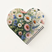 Wildblumen Botanical Spiral Notizbuch (Rückseite)