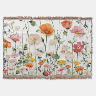 Wildblumen-Botanik-Aquarell  Decke