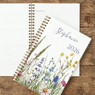 Wildblumen-Botanik-Cottagecore-Lehrergeschenk Planer