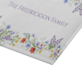 Wildblumen-Botanik-Hausweihe-Familienname Schneidebrett (Ecke)