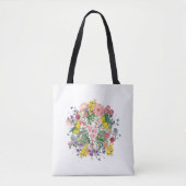 Wildblumen Botanische Farbenblüte Tasche (Vorderseite)