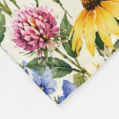 Wildblumen-Botanischer Garten Fleecedecke (Ecke)