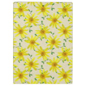 Wildblumen-botanischer Garten-Gelb auf irgendeiner Klemmbrett (Rückseite)