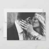 Wildblumen Botanischer Garten Hochzeit Foto Dankeskarte (Rückseite)