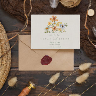Wildblumen Botanischer Garten Hochzeit Save The Date