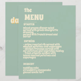 Wildblumen Botanischer Garten Hochzeitsmenü