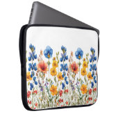 Wildblumen botanischer Garten Laptopschutzhülle (Vorne Rechts)