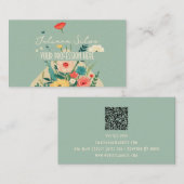 Wildblumen Botanischer Garten mit QR Visitenkarte (Vorne/Hinten)