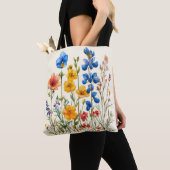 Wildblumen botanischer Garten Tasche (Von Nahem)