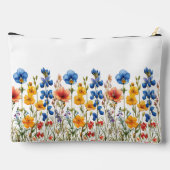 Wildblumen botanischer Garten Zubehörtasche (Rückseite)