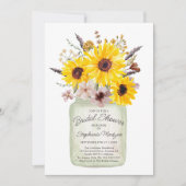 Wildblumen Botanisches Jar Floral Brautparty Einladung (Vorderseite)