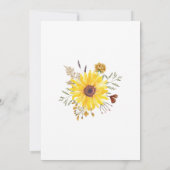 Wildblumen Botanisches Jar Floral Brautparty Einladung (Rückseite)