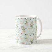 Wildblumen Botanisches Muster Kaffeetasse (VorderseiteRechts)
