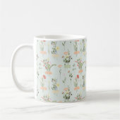 Wildblumen Botanisches Muster Kaffeetasse (Links)