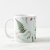 Wildblumen Botanisches Muster Kaffeetasse (Links)