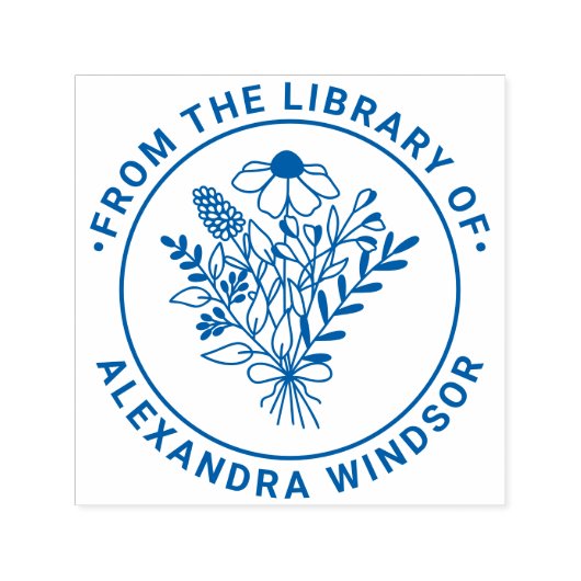 Wildblumen Bouquet #1 Bibliothek Buchname Embosser Permastempel (Design)