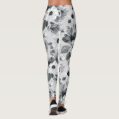 Wildblumen Bouquet Wasserfarbe Vintag Illustration Leggings (Rückseite)