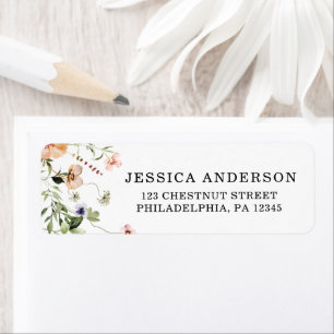 Wildblumen-Braut-Party-Rustikales Rosa Florales Et