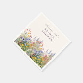 Wildblumen-Brautjungfernparty Serviette (Ecke)
