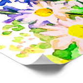 Wildblumen-Brautjunggesellinnenabschied-Poster Poster (Ecke)
