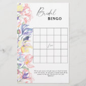 Wildblumen - Brautparty-Bingo-Spiel (Vorderseite)