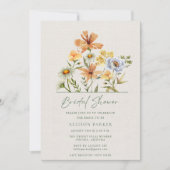 Wildblumen Brautparty Botanischer Garten Einladung (Vorderseite)