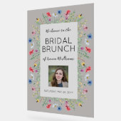 Wildblumen Brautparty Bridal Brunch Willkommen Acrylschild (Winkel)