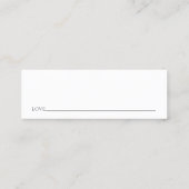 Wildblumen Brautparty Datum Nachtkarte Telefonnummerkarte (Rückseite)