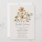 Wildblumen Brautparty Einladung (Vorderseite)