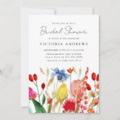 Wildblumen Brautparty Einladung (Vorderseite)