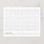 Wildblumen Brautparty Empfehlungskarten (Rückseite)